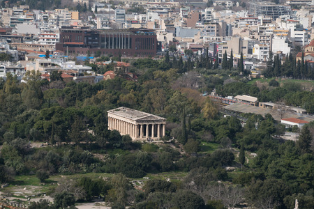 Temple of Hephaestus in Athens, Greeceのeditorial素材
