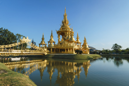 Wat Rong Khun, beautiful temple with amazing sculptures in Chiang Rai, Thailandのeditorial素材