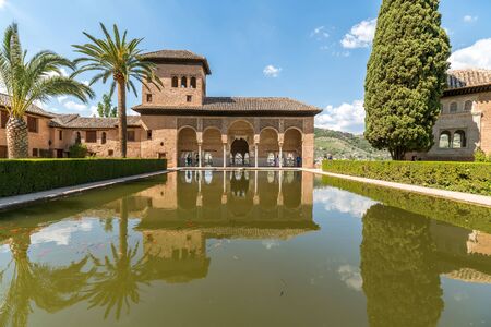 Arabic style architecture, building and art design in Alhambraのeditorial素材