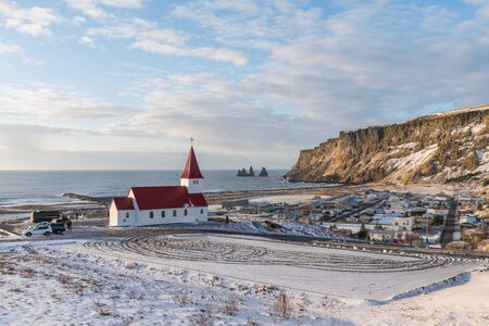 Landscapes and Cityscape of The village of Vik in Icelandのeditorial素材