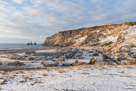 Landscapes and Cityscape of The village of Vik in Icelandのeditorial素材