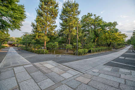 Japanese garden in Kenninji Temple, Kyoto, Japanのeditorial素材