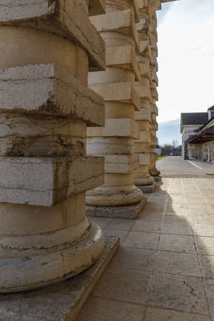 Architecture and buildings in the Saline Royale (Royal Saltworks) at Arc-et-Senans, France