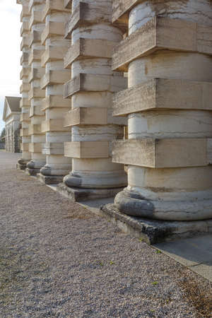Architecture and buildings in the Saline Royale (Royal Saltworks) at Arc-et-Senans, France