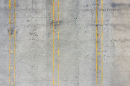 Overhead view of the ground, background of the warehouse square
