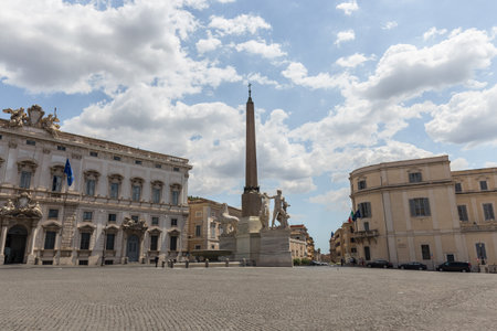 The Fountain of Dioscuri at Piazza del Quirinale, Roma, Italyのeditorial素材