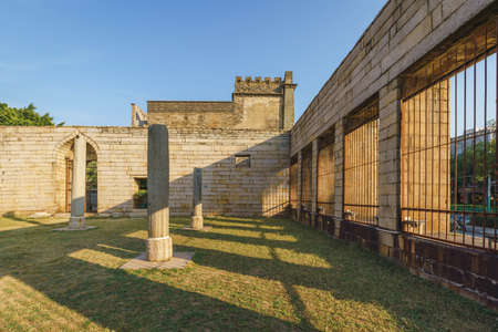 Old wall and ruins of Qingjing Mosque, the oldest mosque in China. The mosque was constructed in 1009 on Tumen Street in Quanzhou, Fujian, Chinaのeditorial素材