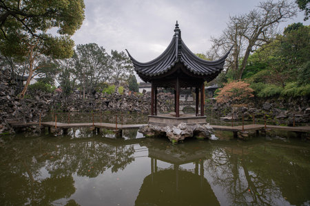 Suzhou Lion Forest Garden Landscapeのeditorial素材