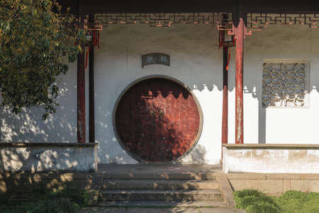 Architecture, buildings and landscapes of Suzhou Humble Administrator's Garden, the most famous Chinese classic garden in Suzhou, Chinaのeditorial素材
