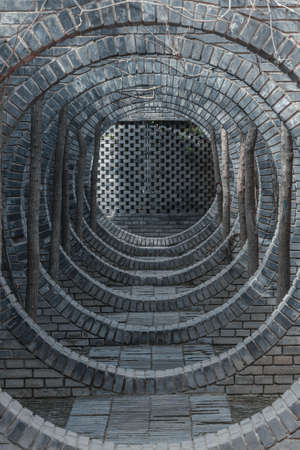 Garden landscape and architecture in Beijing Red-brick Art Gallery