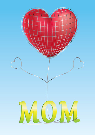 Mothers day card vector illustrationのイラスト素材