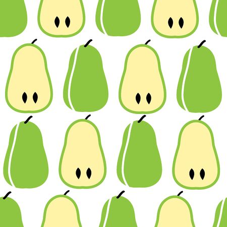 Pear repeating pattern vector illustrationのイラスト素材