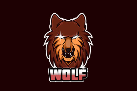 Wolf e sport team logo vectorのイラスト素材