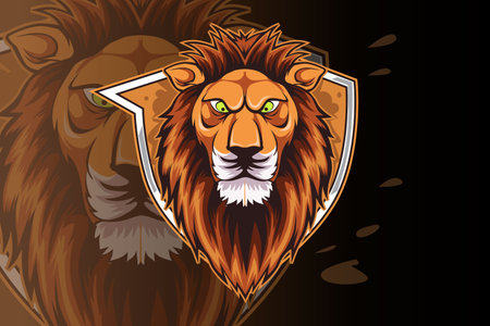 Lion e sport logo designのイラスト素材