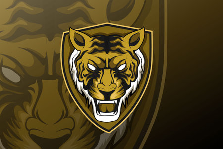 Tiger e sport logo designのイラスト素材
