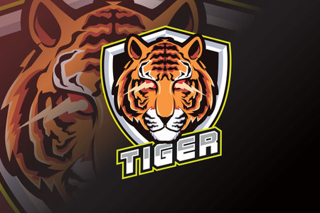 Tiger e sport logo vectorの写真素材