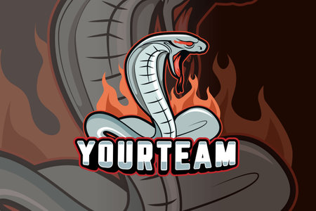 Cobra e sport logo vectorのイラスト素材