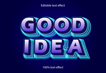 Good idea text effectのイラスト素材