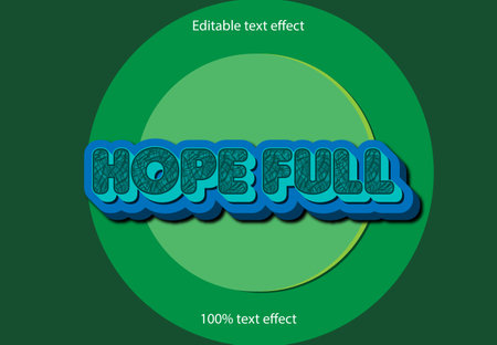 Hopefull text effectのイラスト素材