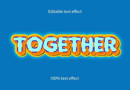 together text effect