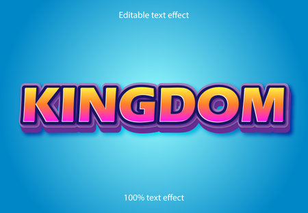 Kingdom text effectのイラスト素材