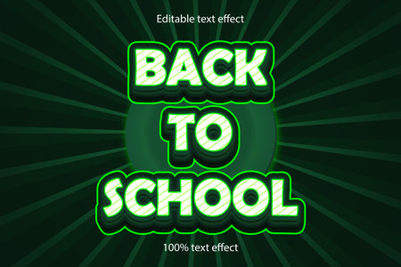 Back to school text effectのイラスト素材