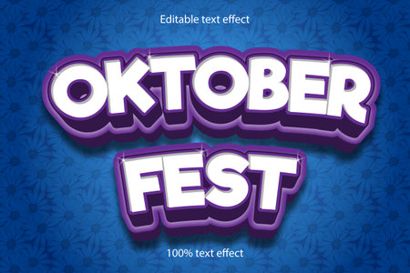 October fest text effectのイラスト素材