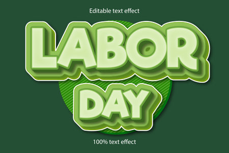 Labor day text effectのイラスト素材