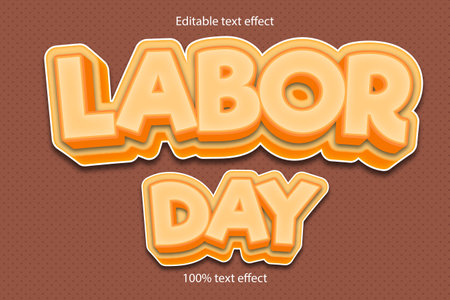 Labor day text effectのイラスト素材