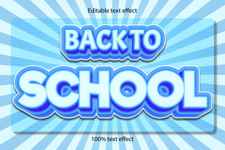 Back to school text effectのイラスト素材