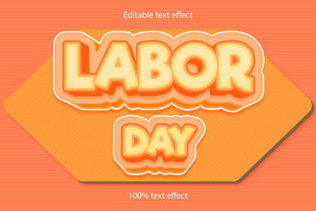 Labor day text effectのイラスト素材
