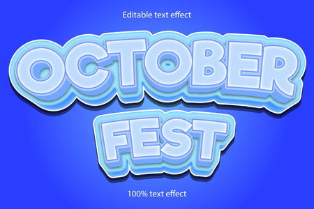October fest text effectのイラスト素材