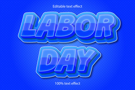 Labor day text effectのイラスト素材
