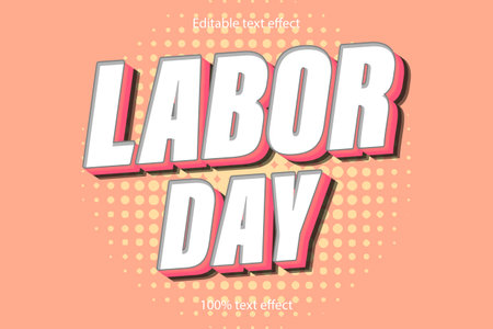 Labor day text effectのイラスト素材