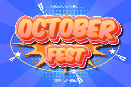 October fest tet effectのイラスト素材