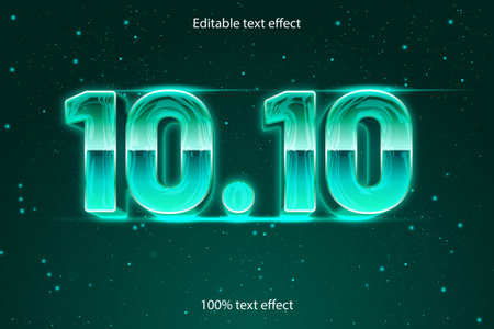 10.10 editable text effect retro styleのイラスト素材