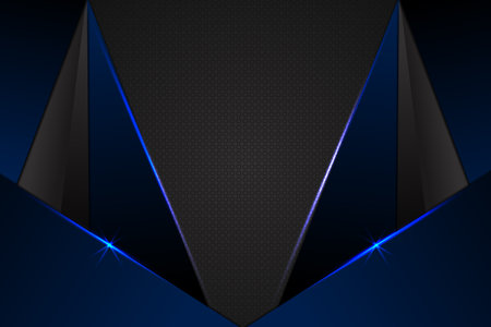 Abstract background rectangle shape with blue and black colorのイラスト素材