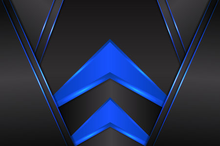 Abstract background triangle shape with blue and black colorのイラスト素材