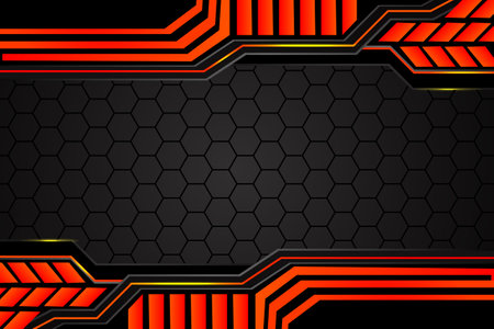 Modern background rectangle shape with orange and black colorのイラスト素材