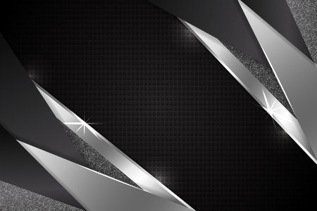Abstract background rectangle shape with black and white colorのイラスト素材