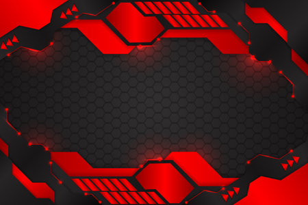 Abstract background with black and red colorのイラスト素材