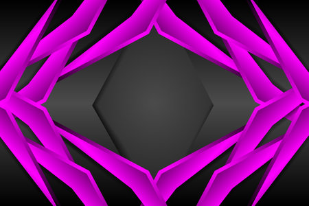 Abstract background triangle shape with black and purple colorのイラスト素材