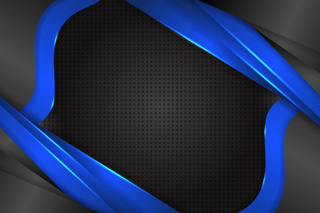 Abstract background rectangle shape with black and blue colorのイラスト素材