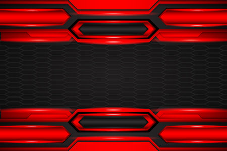 Abstract background with black and red colorのイラスト素材