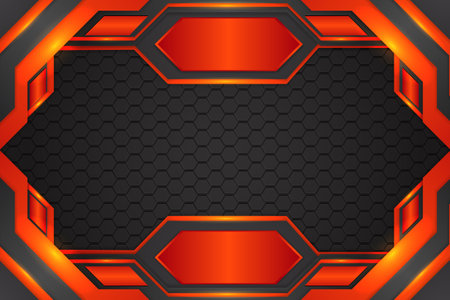 Abstract background with black and orange colorのイラスト素材