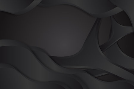Abstract fluid background with black colorのイラスト素材