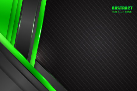 Abstract background rectangle shape with black and green colorのイラスト素材