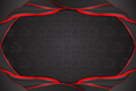 Abstract fluid background with black and red colorのイラスト素材