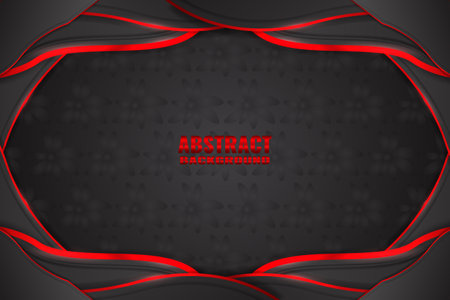 Abstract fluid background with black and red colorの写真素材