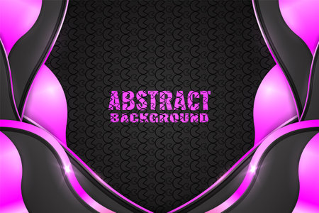 Abstract fluid background with black and pink colorのイラスト素材